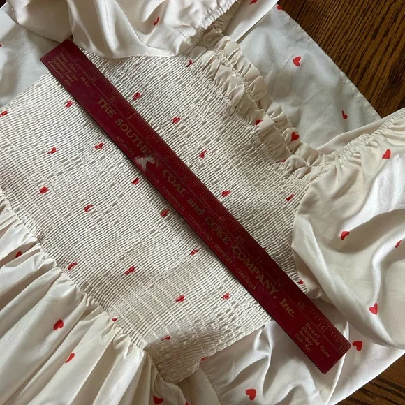 Vintage Prairiecore Heart Print Dress - Picture 7 of 12